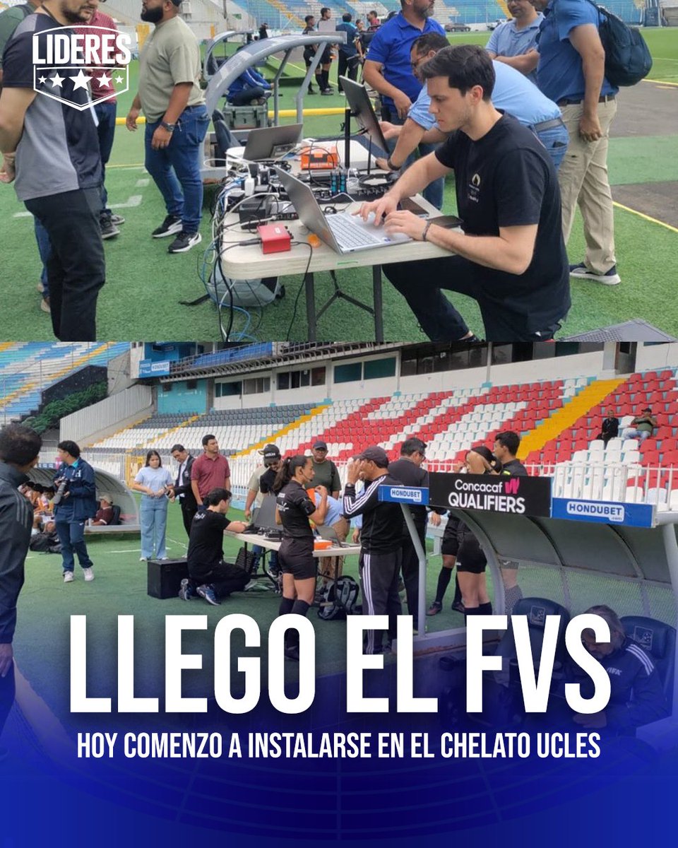lideresdportes's tweet image. El FVS ya está siendo instalado en el Chelato Uclés 🇭🇳

Hoy termina la capacitación de árbitros y antes de la segunda vuelta estará funcionando en todos los estadios.

¿Será suficiente para acabar con la polémica arbitral? 👇

Via: @GustavoRocaGOL 

#Honduras #LigaNacional #FVS