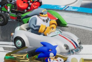 Playing some #SonicRacingCrossWorlds and ran across someone driving Herbie...