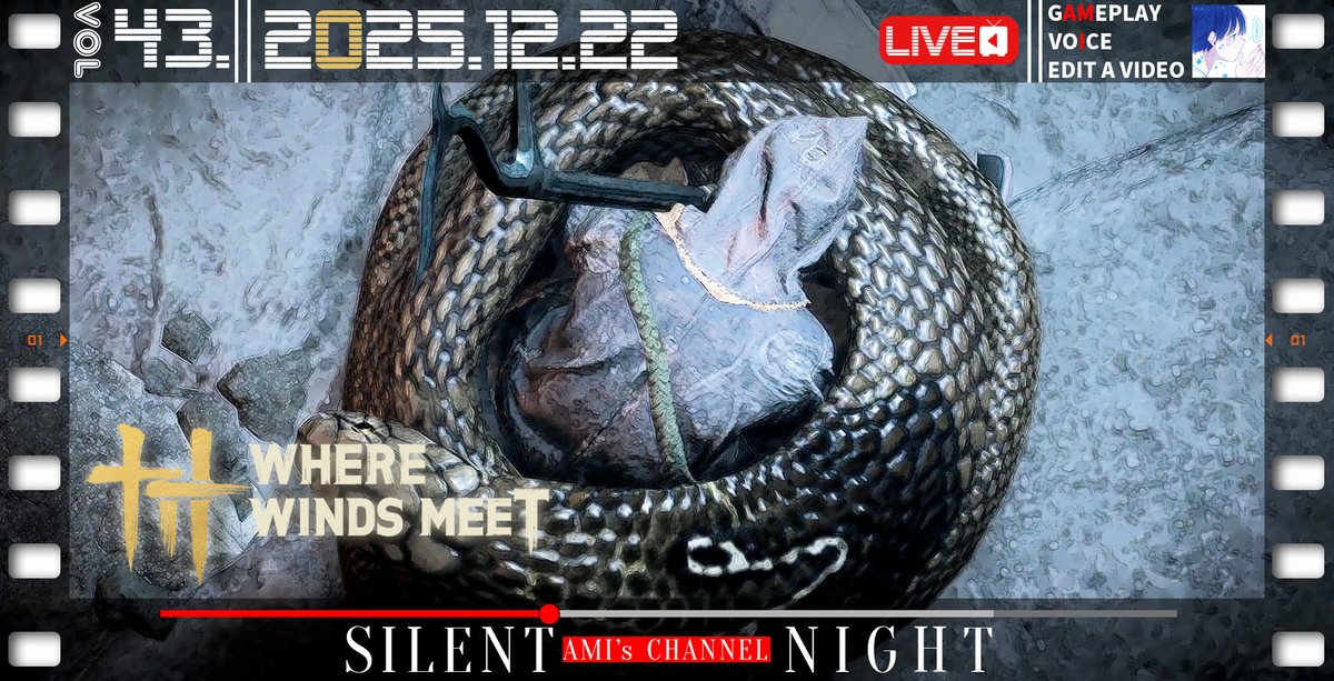 Amis_mid_finger's tweet image. 配信アーカイブをリストに公開🍀観てね！
vol.41 - youtube.com/live/SFWuFxu6m…
vol.42 - youtube.com/live/jg2TNxKn9…
vol.43 - youtube.com/live/AkKWnYwks…
vol.44 - youtube.com/live/L3kTOY5_p…
#WhereWindsMeet 
#WWM 
#gamecommentary
#playthrough
#ゲーム実況