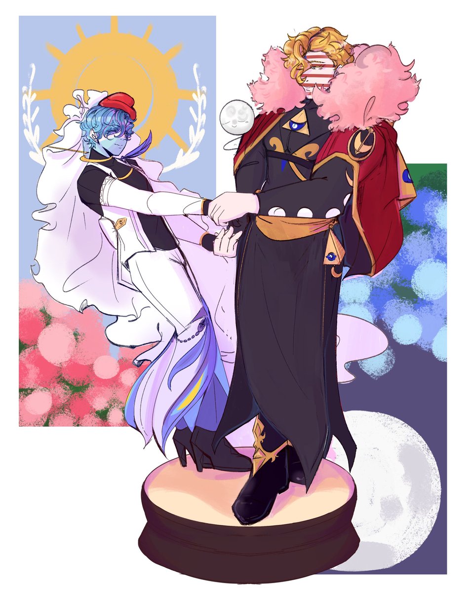 NodrizaH's tweet photo. La paradoja del sol y la luna . Brindemos ๐ท
#CountryHumans #countryhumansargentina #CountryHumansusa #usarg https://t.co/4urxcQmm3x