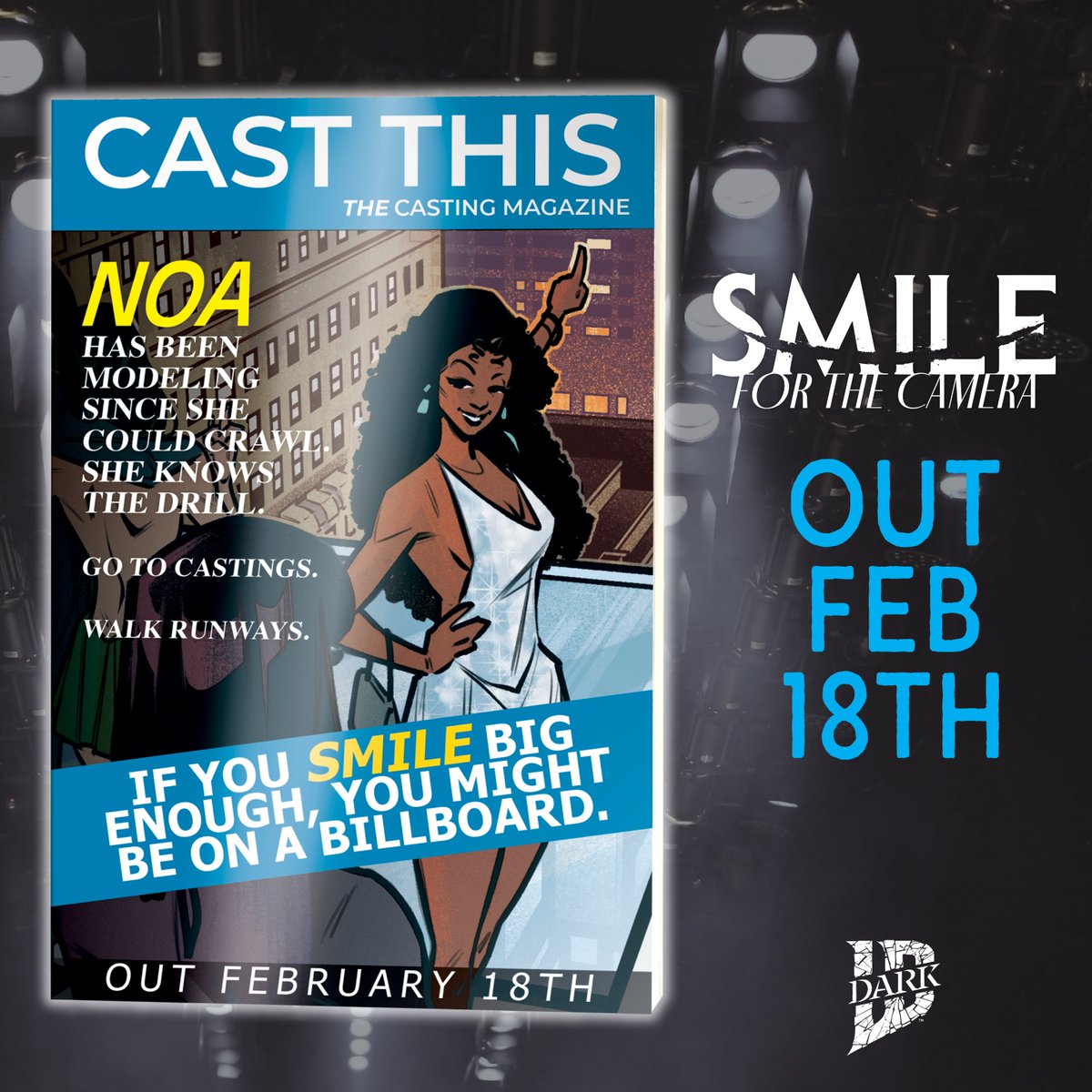 IDWPublishing's tweet photo. Grab a magazine and read up on the characters from the new #SmileForTheCamera comics.
"A compelling expansion of the #Smile universe that understands horror is often most effective when it waits." @aiptcomics
#1 is out! Pre-order issue #2 by 3/09!
#IDWDARK #Horror #FashionWeek https://t.co/7oKCid233R