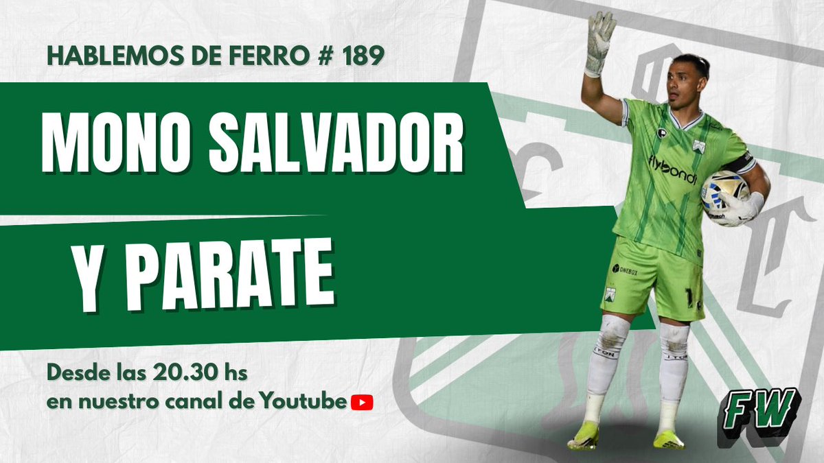 🚨𝗛𝗢𝗬 𝗛𝗔𝗬 #𝗛𝗔𝗕𝗟𝗘𝗠𝗢𝗦𝗗𝗘𝗙𝗘𝗥𝗥𝗢 🇳🇬 𝗗𝗘𝗦𝗗𝗘 𝗟𝗔𝗦 𝟮𝟬.𝟯𝟬
🔗 youtube.com/live/-DhTppRYg…

➡️ Punto importante ante Colon + el #VlogFW.
➡️ El paro del futbol 
➡️ Monetti: ¿el mejor arquero de los últimos años?
➡️ ¿Todos recuperados para ir a Mendoza?