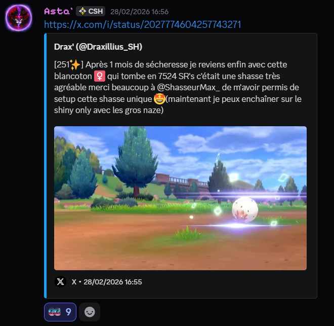 Communauté Shiny Hunting tweet media