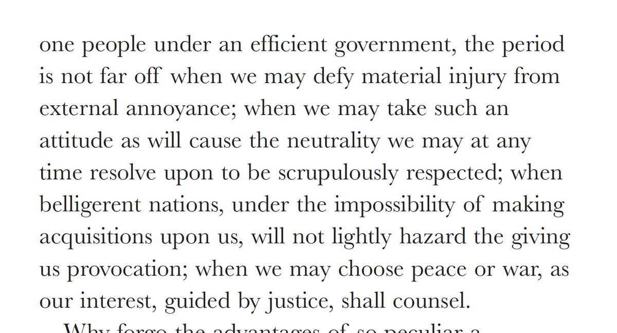 Strangeness of this video aside, it’s important to recognize that Washington’s wariness of foreign conflict was not an eternal edict—it was prudent policy when we were a new nation not yet powerful enough to contend with the empires of the late 18th century.

From his Farewell: