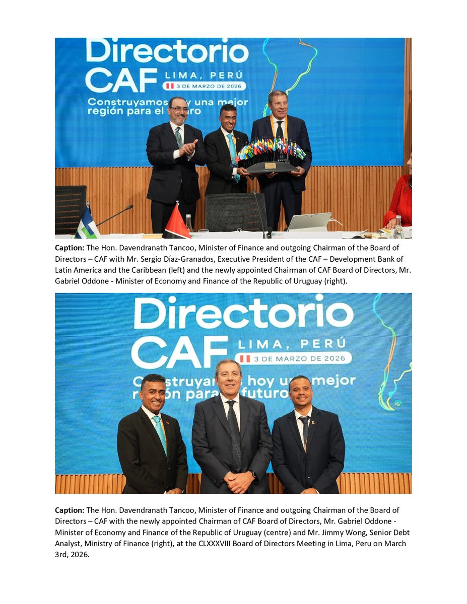 Ministry of Finance, Trinidad and Tobago tweet media