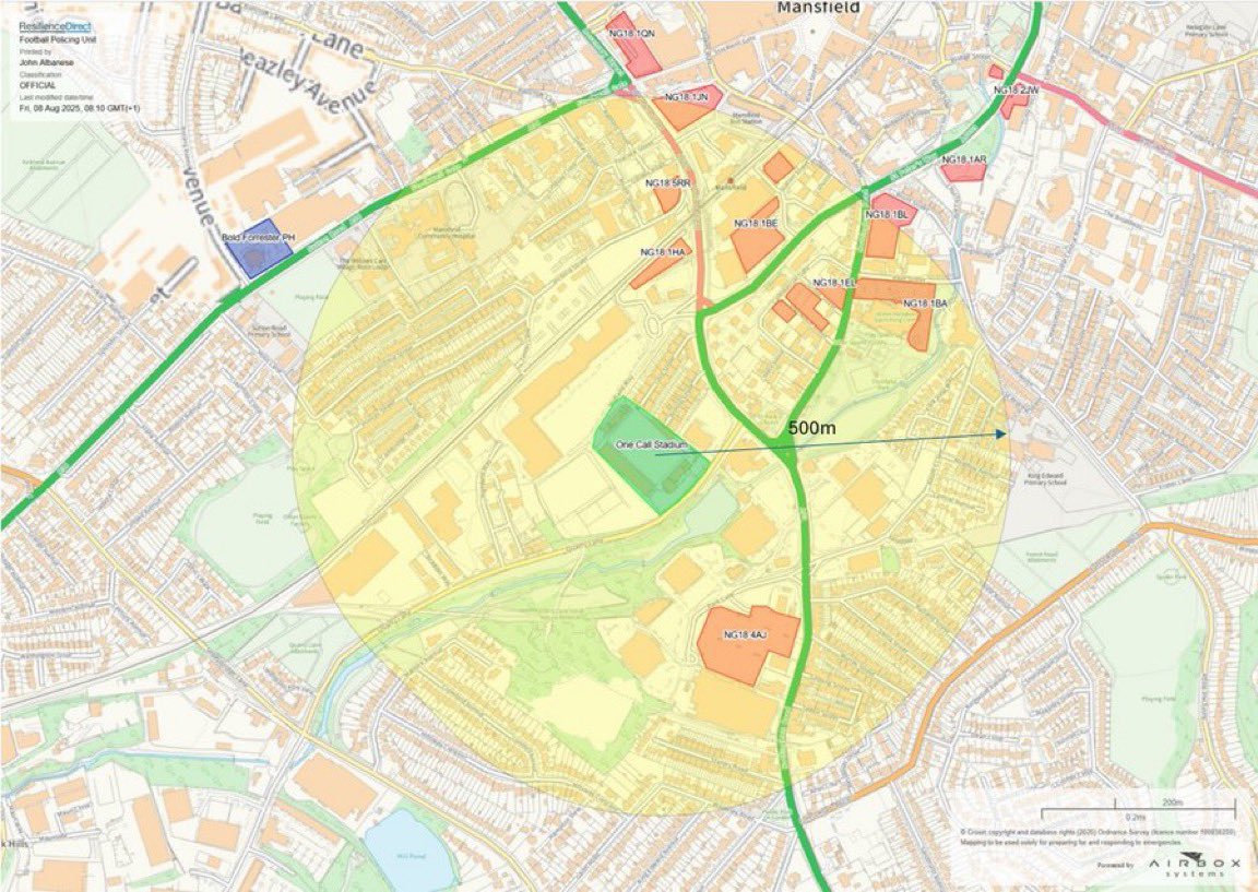 Mansfield Police Football tweet media