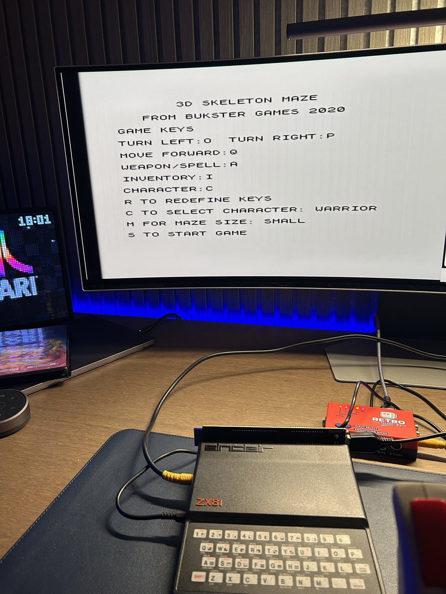 A ZX81 gaming night tonight I think. Even managed to play my own