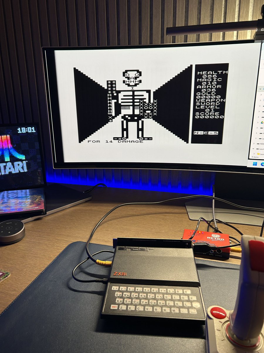 A ZX81 gaming night tonight I think. Even managed to play my own
