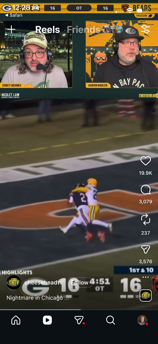 So long DJ Moore. I’ll never forget the night you stole the souls of Buck and Schmenge! #BearDown