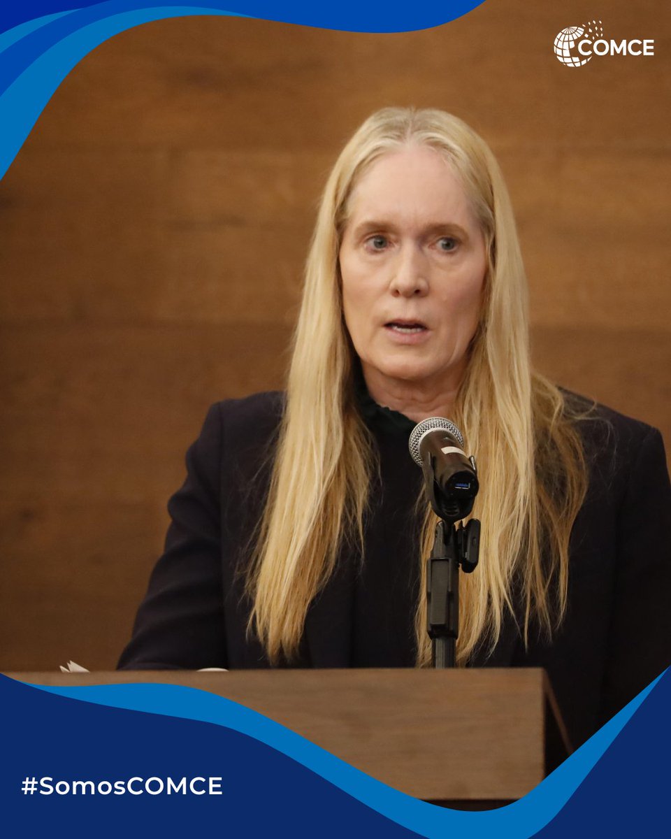 ComceOficial's tweet photo. 🇲🇽🇺🇸🇨🇦 En el foro A 100 días de la revisión del T-MEC, Hilary Renner, Consejera de Asuntos Económicos de la Embajada de Estados Unidos en México, compartió la perspectiva estadounidense rumbo al proceso de revisión del acuerdo.
#TMECCOMCE #ComercioExterior #AméricaDelNorte https://t.co/7EhbY9zX8j