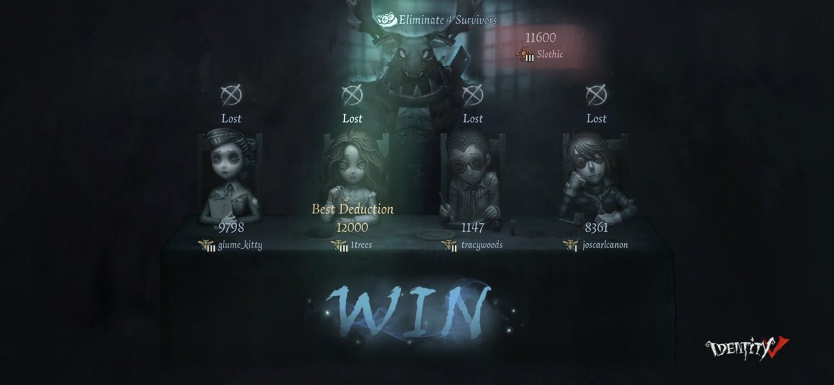 sydilles's tweet photo. I'm playing Identity V. Fancy a game? https://t.co/RtKeIU6n6o