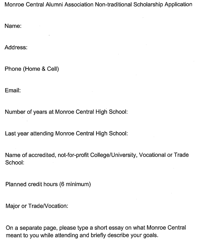 MonroeCentral's tweet image. Monroe Central Alumni Association - Non-Traditional Scholarship

Please see more details below!

#GoBears🐻