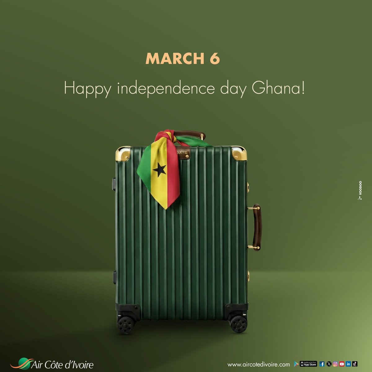 AirCI_Officiel's tweet photo. Happy independence day to Ghana!
********************
Bonne fête de l’indépendance au Ghana !
#Ghana #team233 #aircotedivoire #airlines #flyaircotedivoire https://t.co/cQ8ynbMKqA