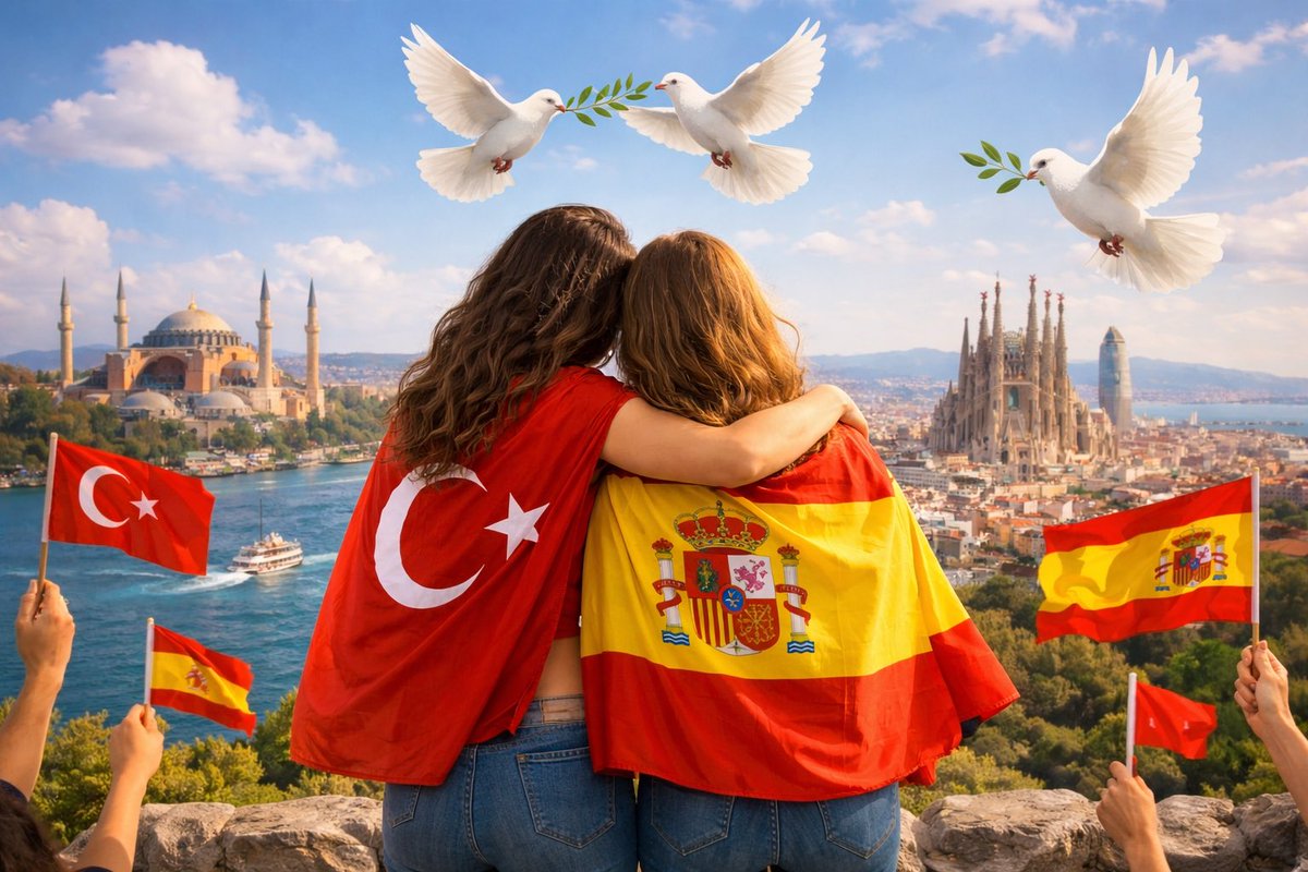 Turquía y España: diferentes culturas, los mismos valores  🇹🇷🤝🇪🇸

Türkiye ve İspanya: farklı kültürler, aynı değerler 🇹🇷🤝🇪🇸

#ispanyaturkiye