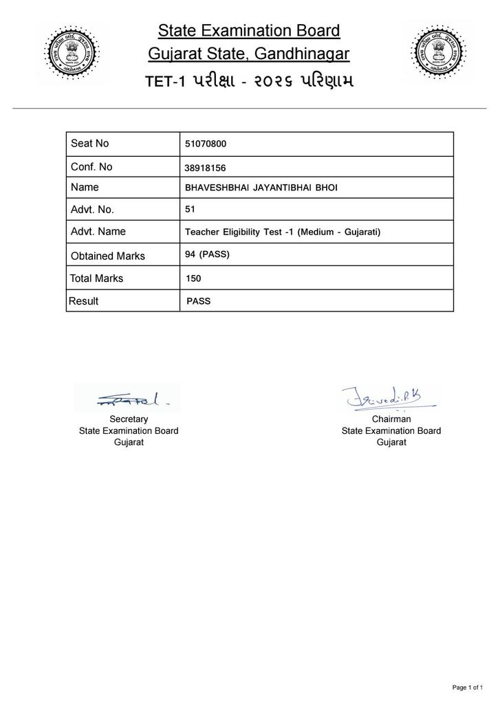 માન <a href="/Rivaba4BJP/">Rivaba Ravindrasinh Jadeja</a> જી આજથી 25 દિવસો શિક્ષક બનવા માટે લાયક રહ્યા છે.<a href="/drpradyumanvaja/">Dr Pradyuman Vaja</a> જી મારા જેવા હજારો ઉમેદવારોની પરિસ્થિતિ વય મર્યાદાના અંતિમ પડાવમાં છે.<a href="/Bhupendrapbjp/">Bhupendra Patel</a> જીની સરકાર પાસે ઝડપથી #ટેટ_1_વિદ્યાસહાયક_ભરતી વર્તમાનપત્રમાં પ્રસિદ્ધ કરવામાં આવે એવી અપેક્ષા છે.
<a href="/hdraval93/">Hiren</a>