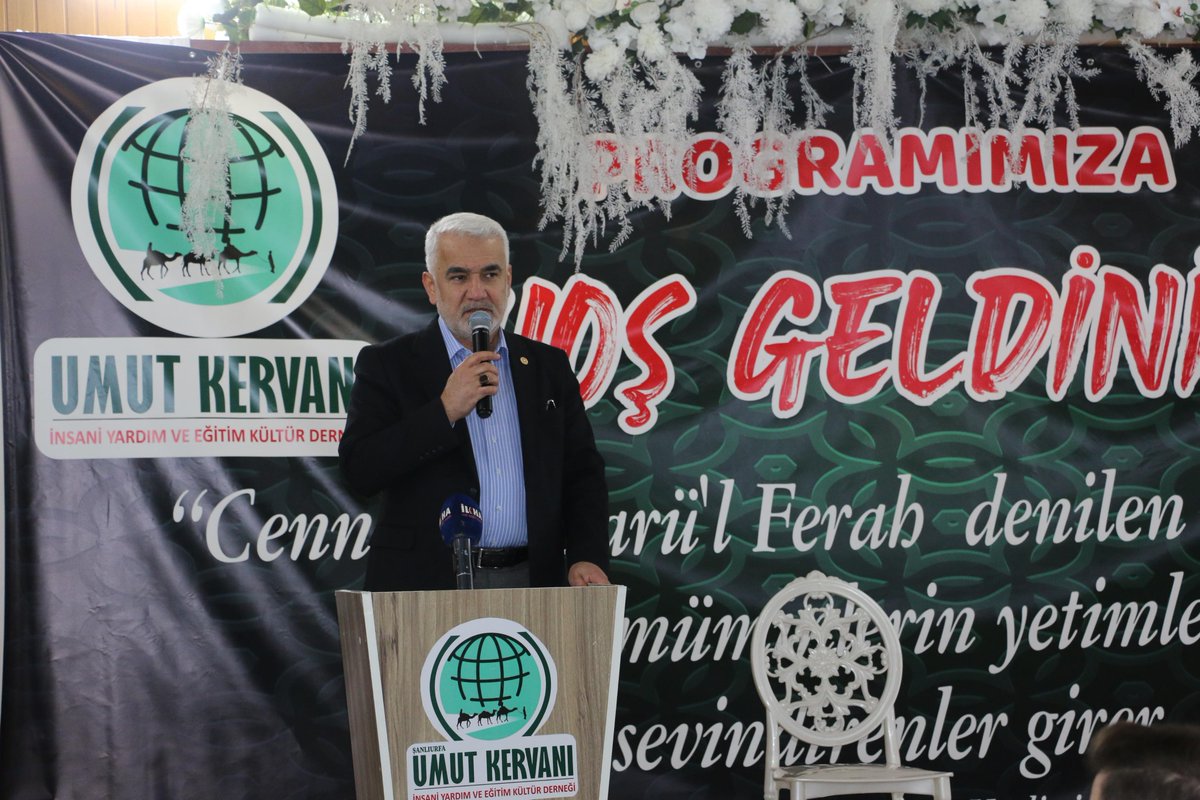 Genel Başkanımız Sayın Zekeriya Yapıcıoğlu, Şanlıurfa'da Umut Kervanı Vakfı ile Yetimler Vakfı tarafından "Dünya Yetimler Günü"  münasebetiyle düzenlen programda iftarını yetim çocuklarla birlikte açtı.