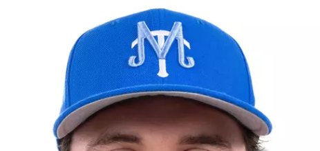 AmigoTravis's tweet photo. @OlDirtyMonarchs Middle Tennessee has a fun curly hat logo exclusive to baseball. https://t.co/iBnviu2LJW