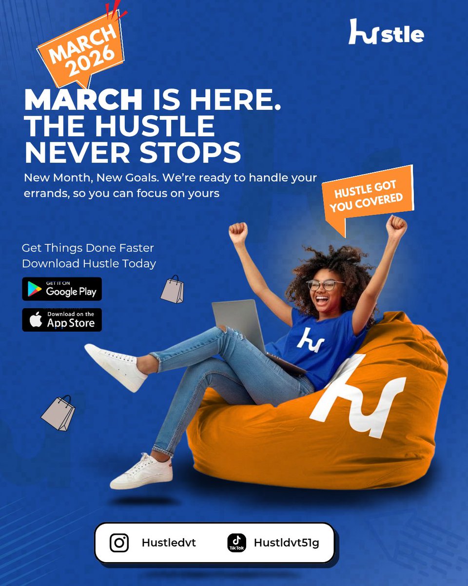 Usehustleapp's tweet photo. New month. New goals. Less stress.
Let Hustle handle your errands while you focus on what truly matters.
From pickups to everyday tasks, we’ve got you covered. We're bringing this to your finger tips soon
Work smart. Live better.
That’s the Hustle way. #HustleApp #TaskMadeEasy https://t.co/g7efj8MN5Q