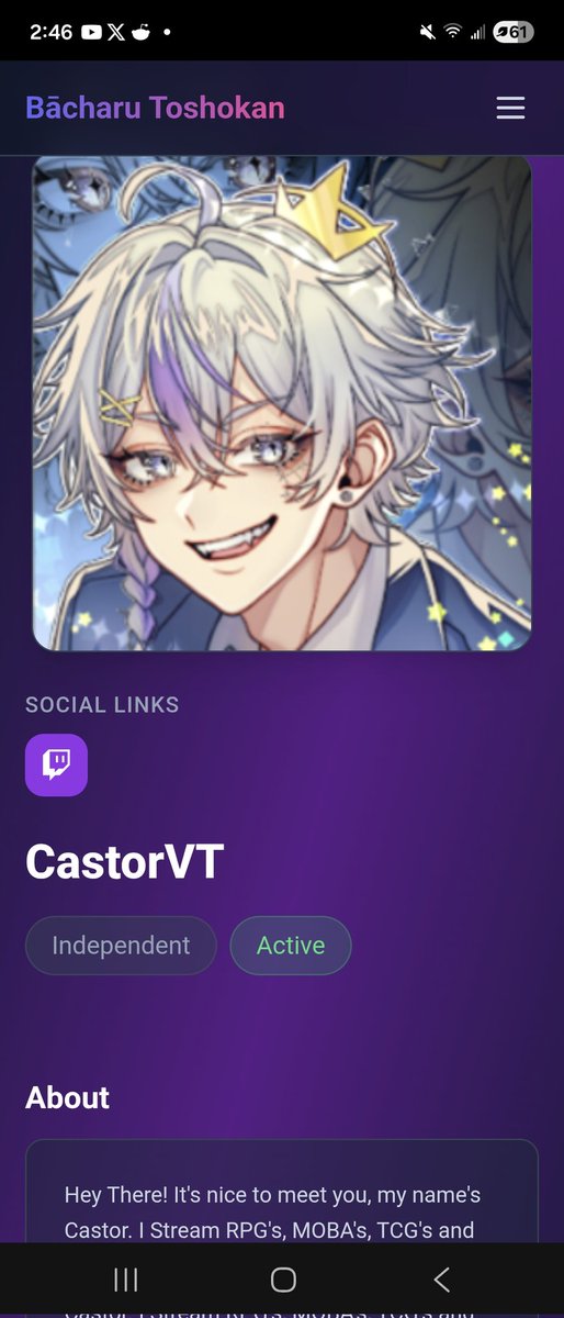 Castor Hyacinth | Vtuber | Star Squad Leader 🪐⚔️☀ tweet media