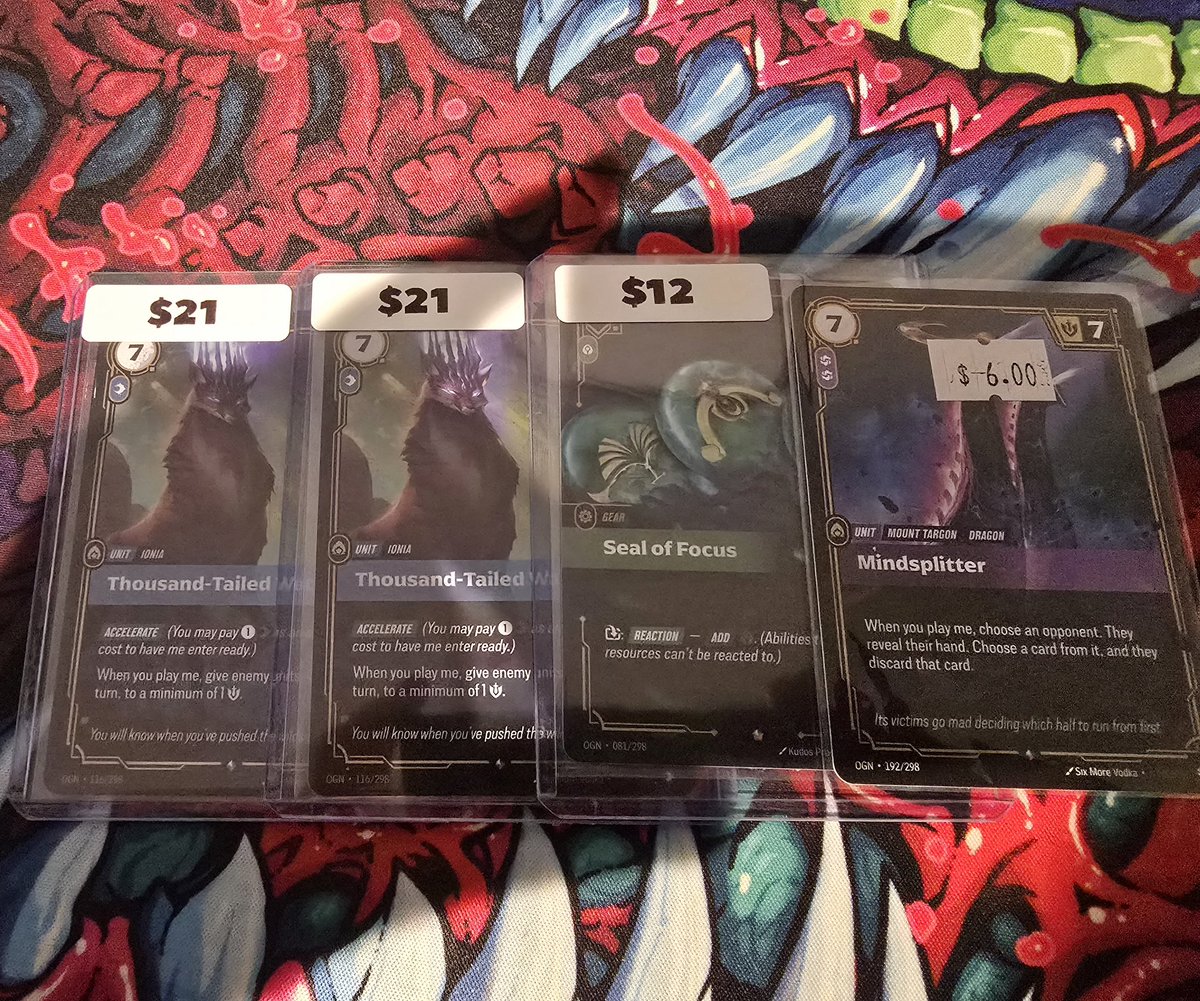 Went to a new shop yesterday and found some singles I just couldn't pass up on. Happy im so close to not needing to worry about old staples 😅 just need some seal of Insights and im all set