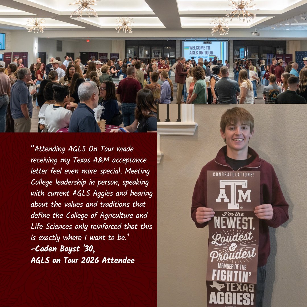 TAMU College of Agriculture & Life Sciences 👍 tweet media