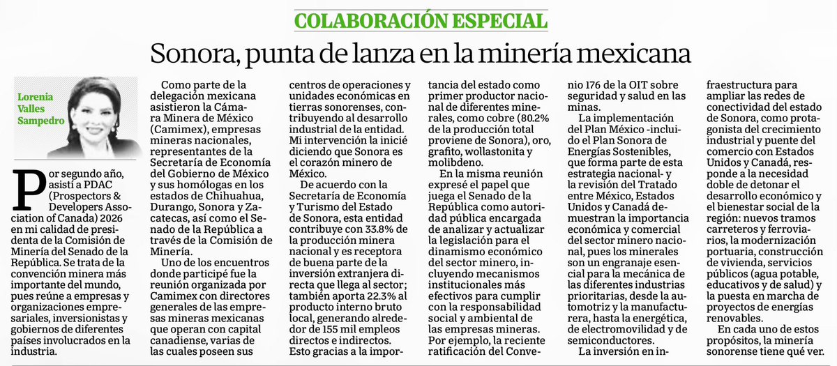 “Sonora, punta de lanza en la minería mexicana” ✍️

Mi columna de hoy en <a href="/Expresoweb/">EXPRESO</a>.

impreso.expreso.com.mx/api/filepdf/Ge…