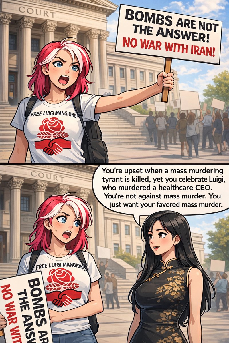 ThePholosopherX's tweet photo. Leftists are not against mass murder. They just don't like it when tyrants get taken out who signal anti-capitalist and anti-west sentiments. 

Their love of Luigi shows you what they really want. https://t.co/Mjy2zD56yb