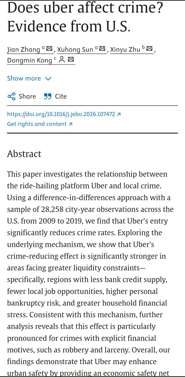 MishaTeplitskiy's tweet photo. More jobs (even if it's "just" Uber) means less crime https://t.co/gCyf5FbDjI
