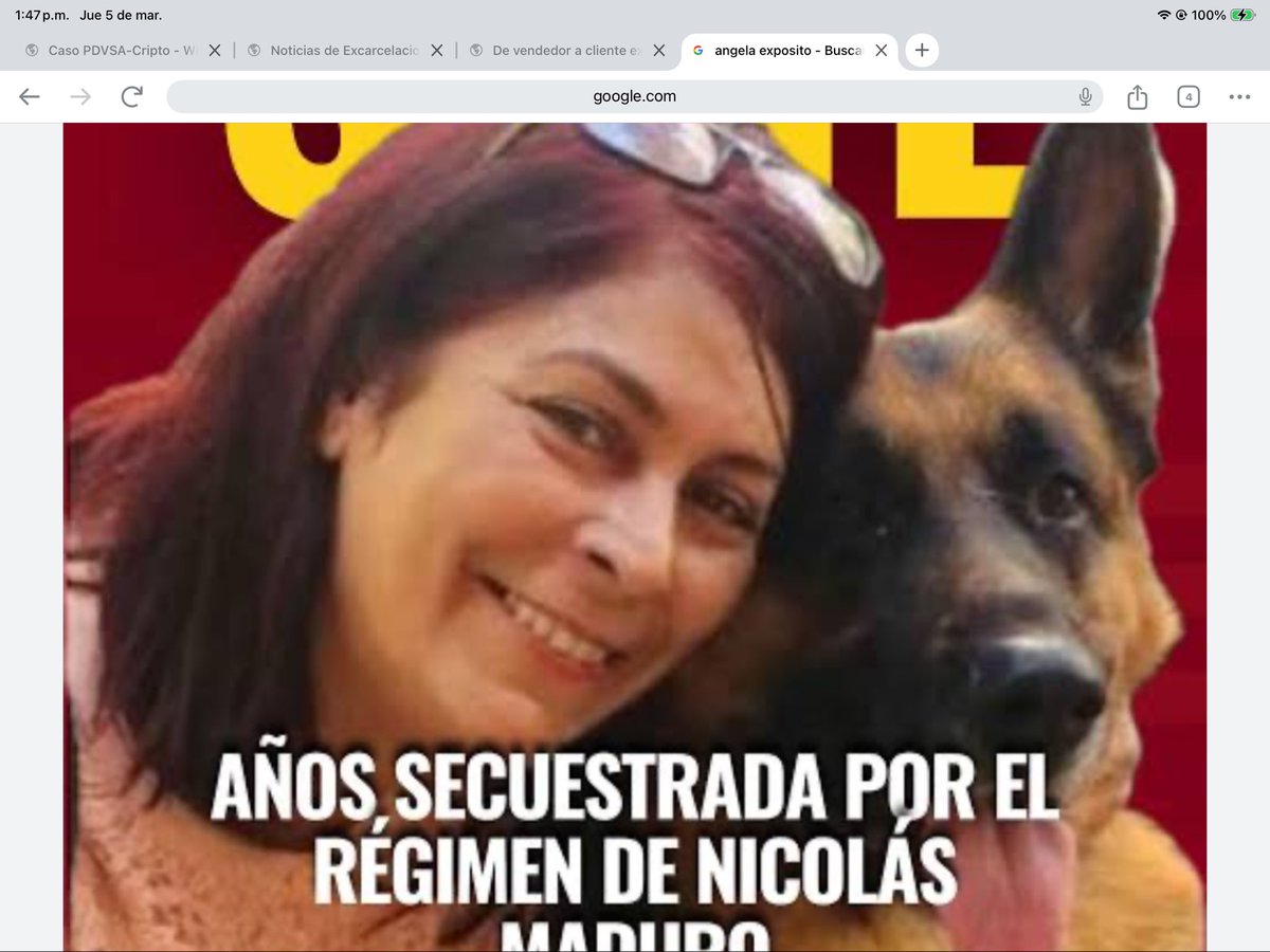 A Ángela Expósito la  mantienen sumida en la niebla del olvido. Yo podía verla a diario en el Helicoide: la notaba vencida, como si de ella trascendiera una infinita resignación, igual al los animales que ella tanto adora…En eso nos hemos convertido. En animales ¡Que vergüenza!