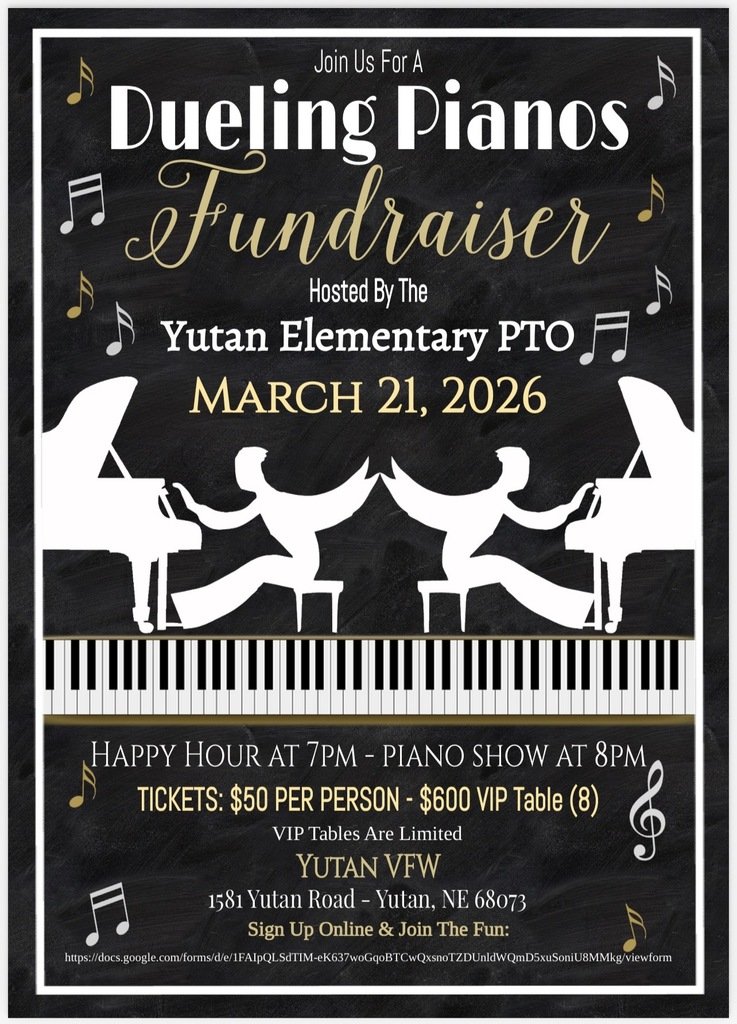 YutanChieftains's tweet photo. Come out and support Yutan Elementary's PTO on March 21st!

Get tickets here: https://t.co/hg4cmZqUWk https://t.co/GyUyjcnasV