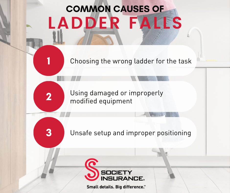 SocietyIns's tweet photo. March is #LadderSafetyMonth. 🪜 https://t.co/uFNvueyLiP