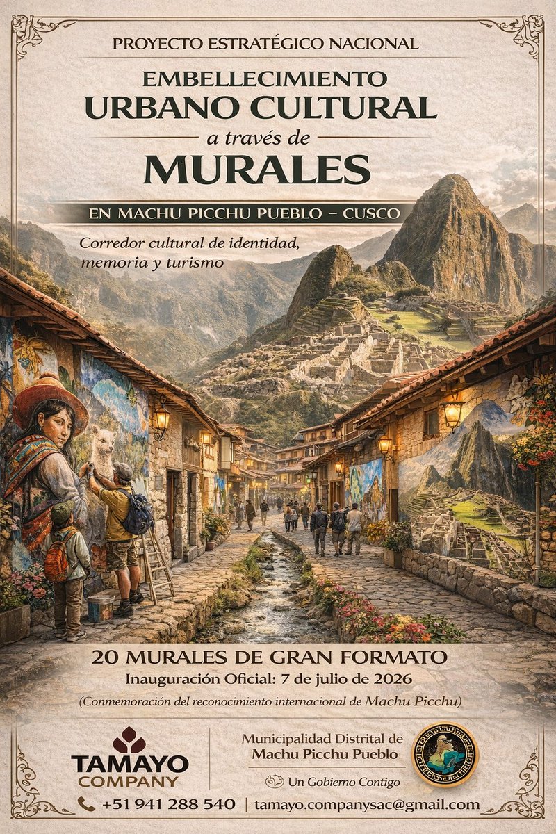 REGISTAMAYO's tweet photo. Murales en Machu Picchu Pueblo. - Cusco Perú 🇵🇪 https://t.co/oeeWewBPbH
