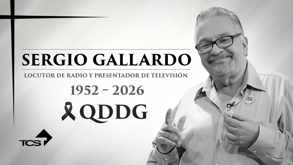 #EN6 | 🕊️ Esta mañana, falleció Sergio Gallardo, el destacado locutor de radio y presentador de programas deportivos de televisión.

Nació el 30 de junio de 1952 en ciudad de Guatemala, pero adoptó a El Salvador donde desarrolló todo su talento, primero como uno de los fundadores