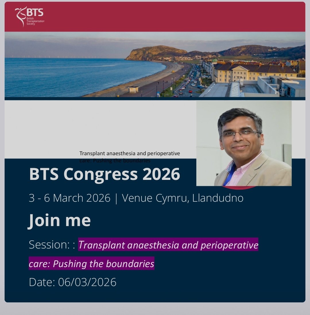 shivchavan's tweet photo. British Transplantation Society Annual Congress 2026!
#BTSCongress https://t.co/Qj3fJiJ4zw