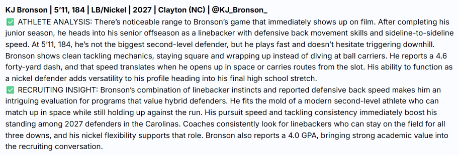 Thank you <a href="/sixstarfootball/">Six Star Football | PLUS+</a> for the article mention and the evaluation! Got more to prove. Stay tuned for Senior szn!!
<a href="/CoachSwole83/">William Walker Sr</a> <a href="/ClaytonCometsFB/">Clayton HS Football</a> <a href="/DLRunStoppers/">Keenan Carter Sr.</a>
<a href="/CoachClay_CLT/">Clay Finney</a> <a href="/_VicHall/">Vic Hall</a> <a href="/CoachRamey_/">Gary Ramey Jr.</a>