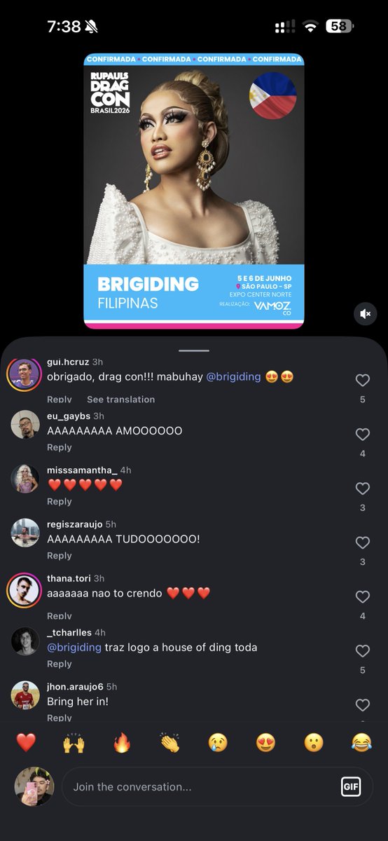 Ahhhhh! MAMA <a href="/brigiding/">brigiding “The Brightest”</a> ko yan!

Looking at the comments! She’s so well loved! Hindi katulad ng mga pinoy “fans” na bago lang sa drag scenes pero grabe manghila. MGA PAKYU! 

💖💖💖💖💖