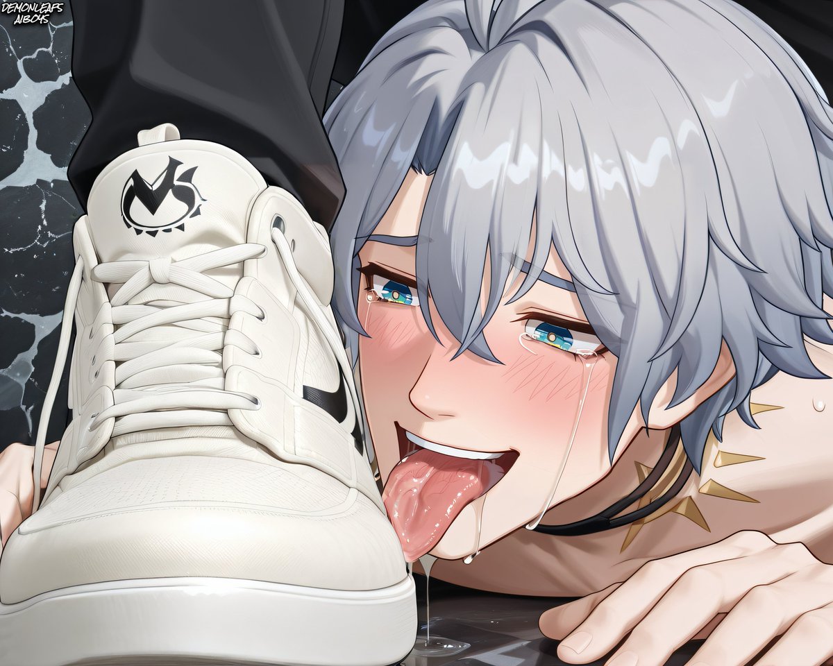 Phainon is waiting for you to give his sweaty feet a proper tongue bath!
He loves to dominate in both of his forms, but what he loves even more is licking your sneakers clean like a good dog! 🥵🔥
#AI #Phainon #Khaslana #HonkaiStarRail #feet #footfetish #smellyfeet #sneakers