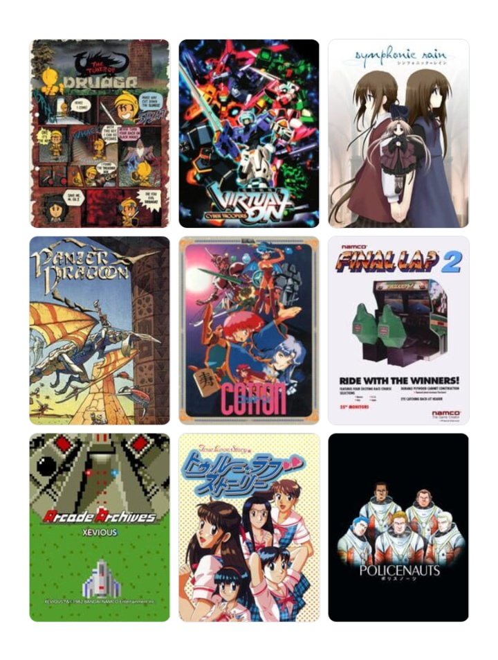 #私を構成する9つのゲーム

こんなとこかな
９つの系列作やイースとかダイナソアとかスターラスターもいれたい