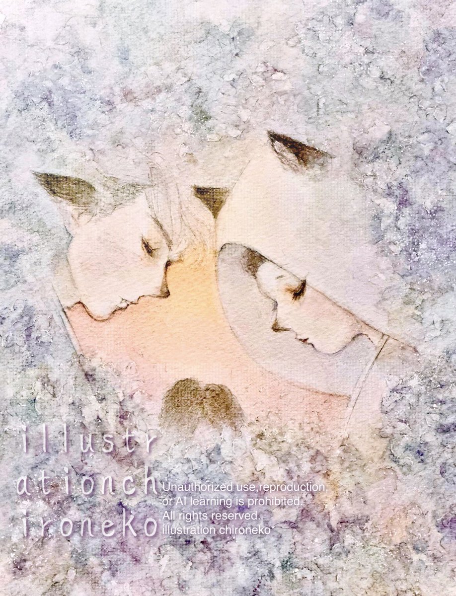 似通ったテーマで比較 ⬅️透明水彩 ➡️クリスタ 色使いは完全に一致