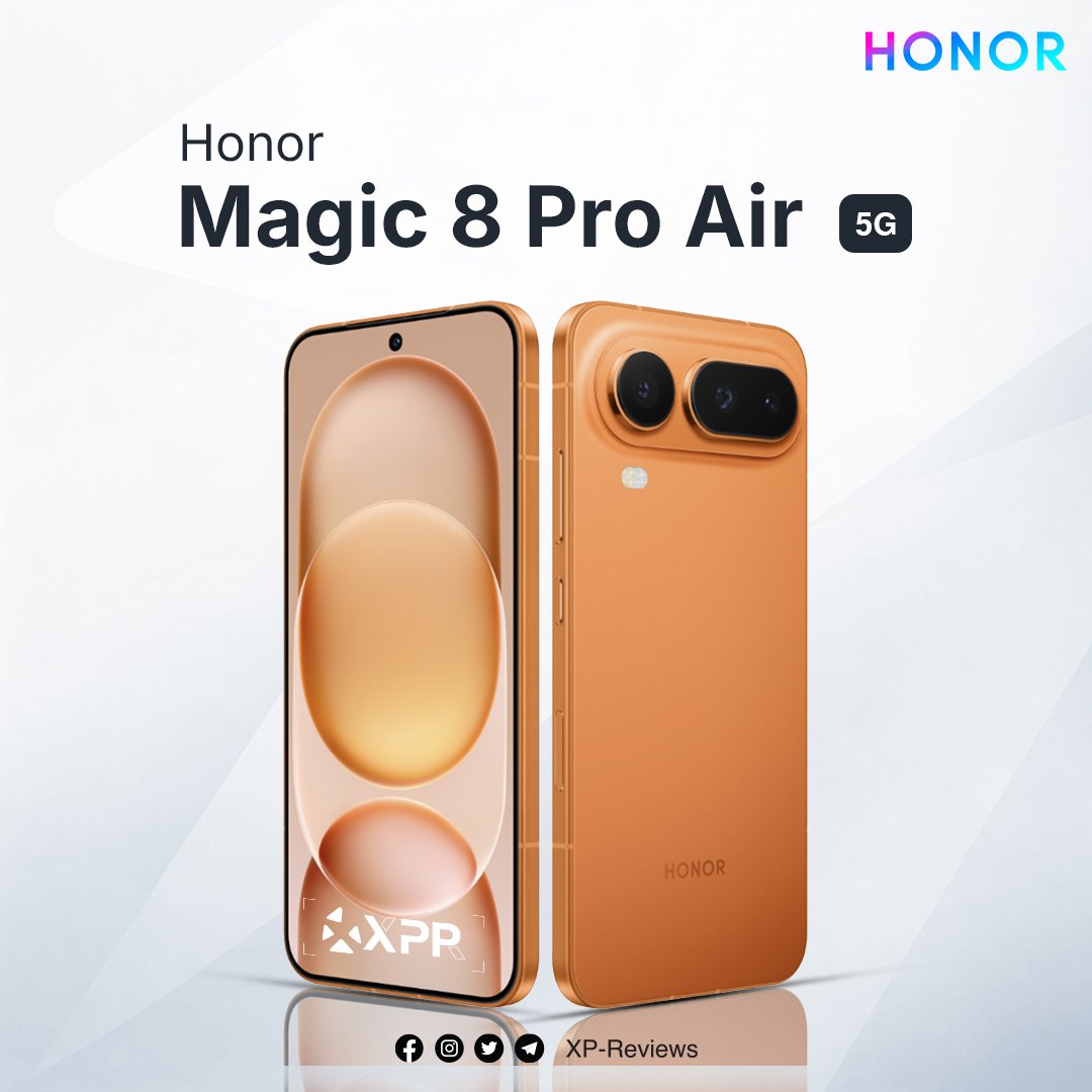 xp_reviews's tweet photo. هاتف Honor Magic 8 Pro Air يأتي بتصميم نحيف جداً بسماكة 6.1mm فقط 🔥📱
معالج Dimensity 9500
بطارية 5500mAh مع شحن سريع
كاميرا رئيسية 50MP
شاشة LTPO OLED بمعدل تحديث 120Hz
فلاجشيب خفيف مع مواصفات قوية 👀
هل تفضل النسخة Air أم Magic 8 Pro؟ 🤔
#Honor #Magic8ProAir #تقنية #XPReviews https://t.co/osNoZvnOM1