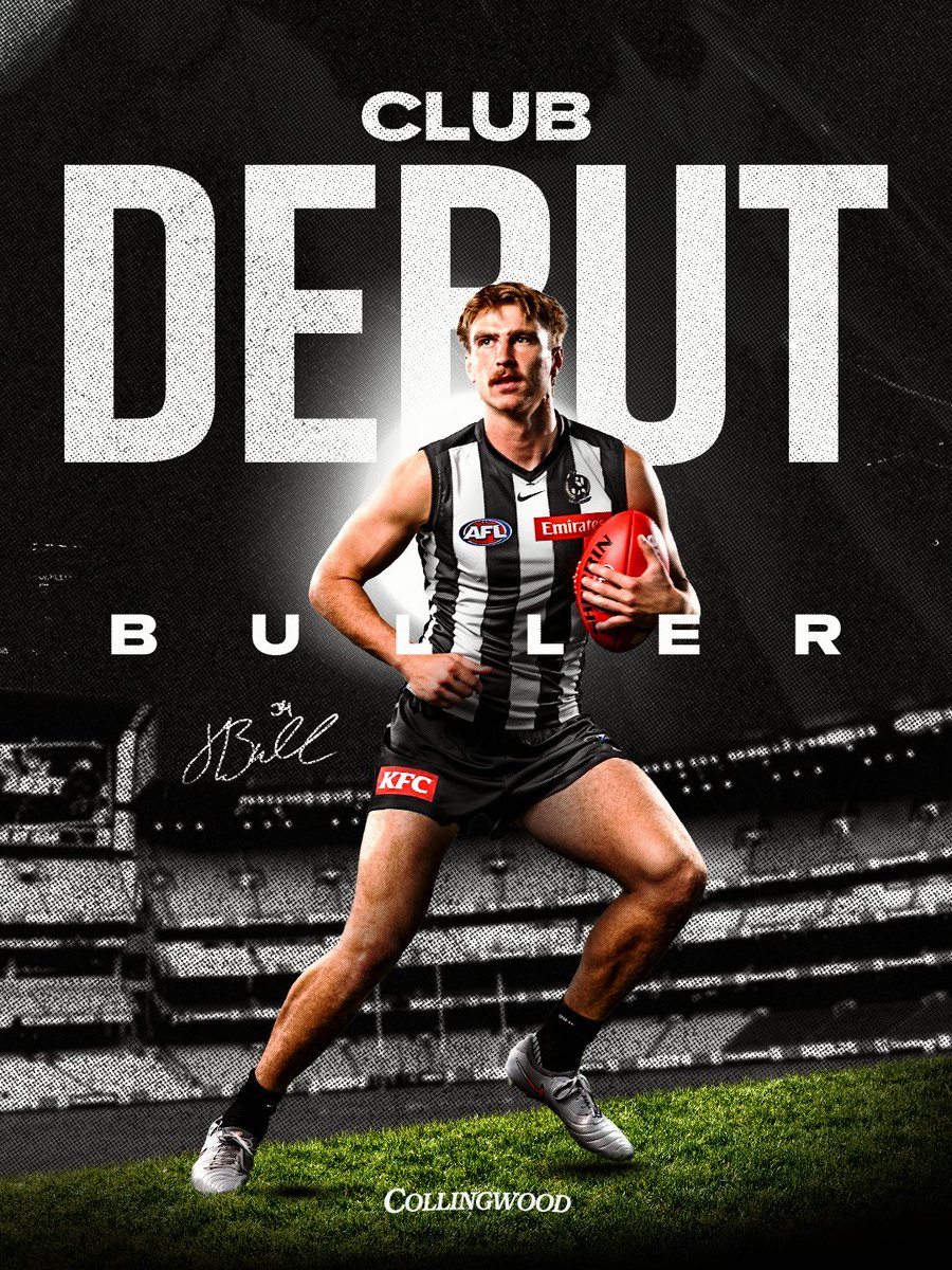 Jacking up our forward line 🏔️✅ 

Jack Buller will make his Club debut in Sunday’s Opening Round clash, in what will also be his first game on the mighty MCG!

Read more: magpi.es/BullerDebut