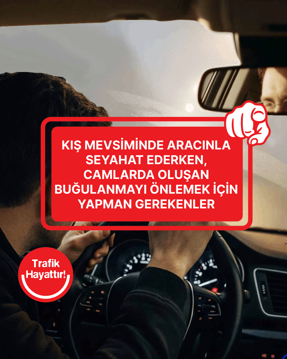 TrafikHayattir's tweet photo. Kış mevsiminde aracınla seyahat ederken camlarda oluşan buğulanmayı azaltmak için bu önerilere göz atabilirsin. Hayat Trafikte Şimdi Sıra Sende.

#TrafikHayattır https://t.co/I3SgRXkCcM