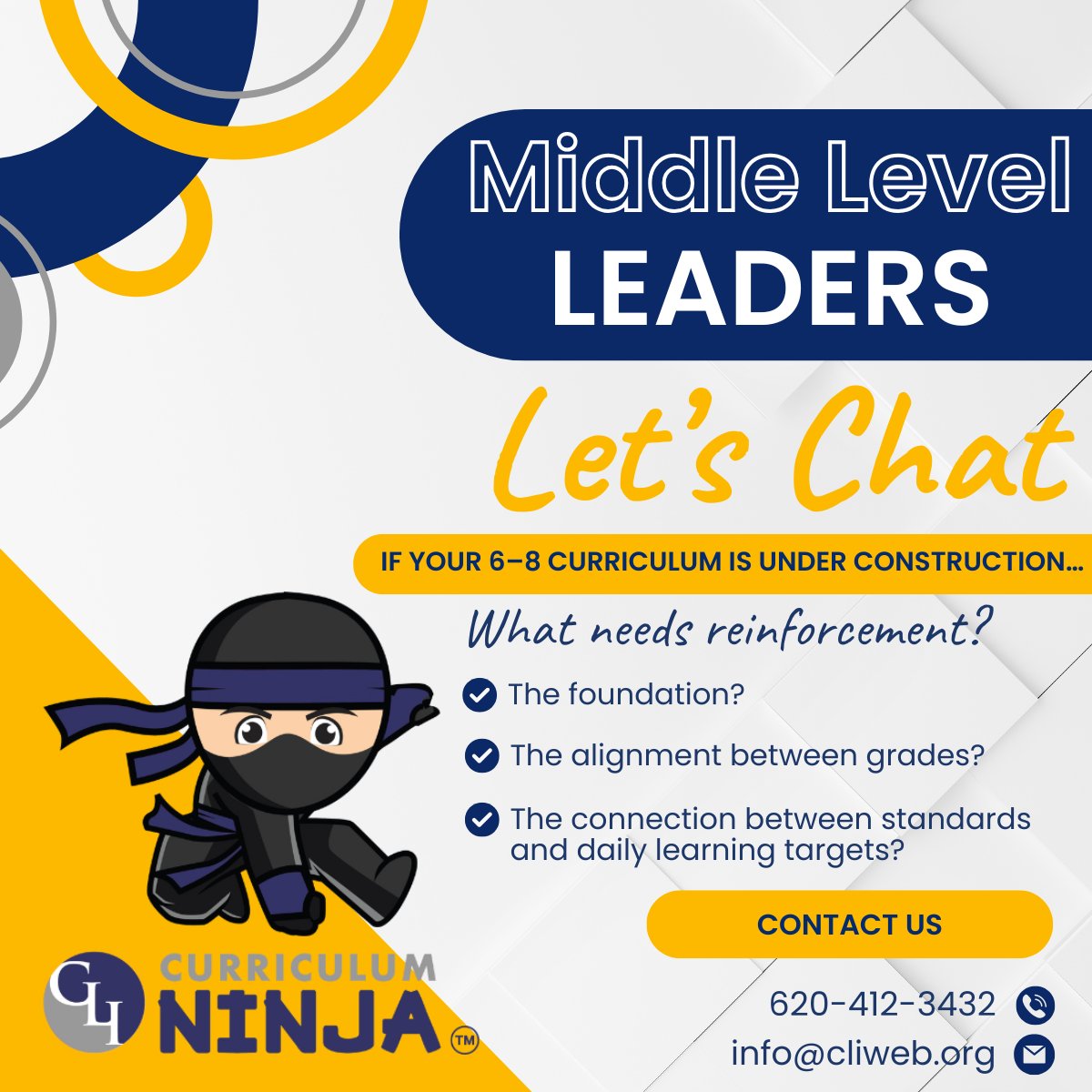 Hey Middle Grade Leaders! We have a quick question.
If your 6–8 curriculum is “under construction,” what part needs reinforcement?

We’re looking forward to conversations at <a href="/NCMiddle/">NCMLE 'Moving the Middle Forward'</a> NCMLE about building middle schools that challenge and support, not just maintain.