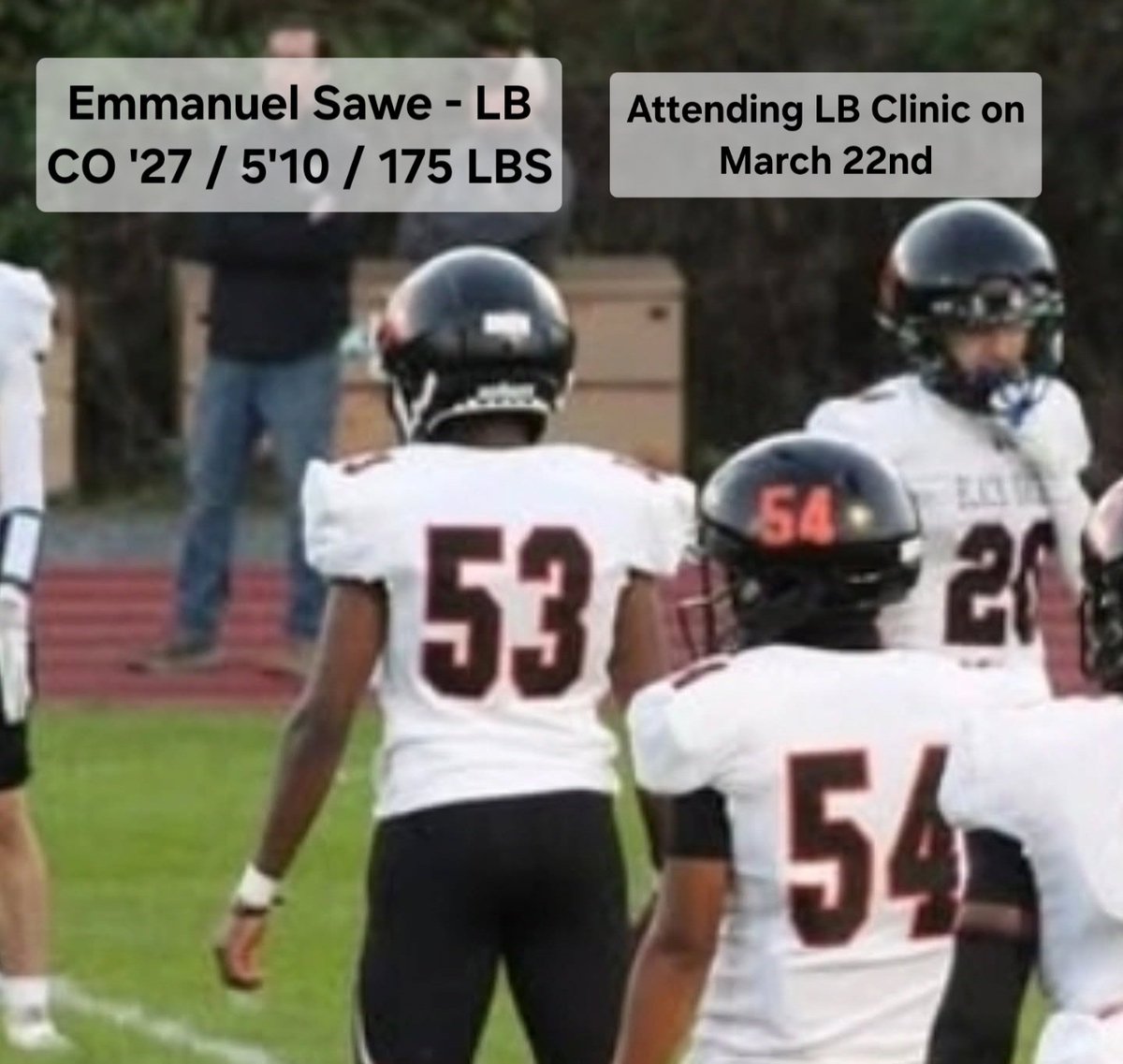 CoachChaim_BAT's tweet photo. Looking forward to seeing these 3 at the upcoming clinics! 

@Roccogasbarro_3 is one of the hungriest athletes in our program.  He's talented, shifty, has great hands and advanced CB technique.  Been in our program since last Winter.

@Eman_27s is a '27 LB who plays for Stoughton. He's been grinding on Saturdays with us improving in both speed and linebacker skills.  Looking to have a big senior szn!

@caiden_08 is a '27 RB/QB who had 8 passing TDs, 13 rushing TDs and earned 1st team all conference this past fall!  Caiden is new to the program and will be at the 3/22 RB Clinic!

@excelnewengland @NE6FB_Recruits