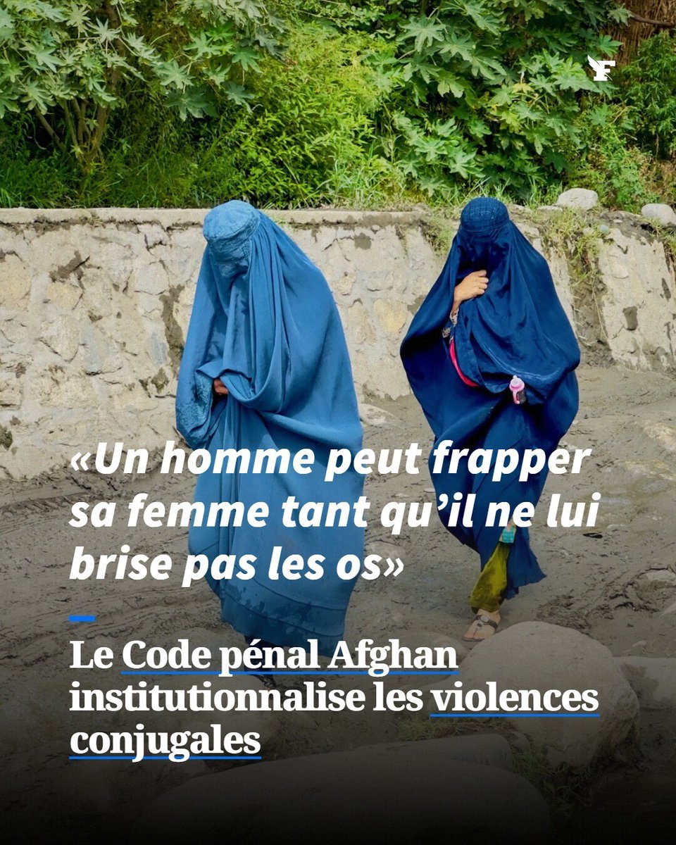 Le Code pénal promulgué par les Talibans hiérarchise les blessures faites aux femmes au sein des foyers Afghans. →l.lefigaro.fr/h6aZ