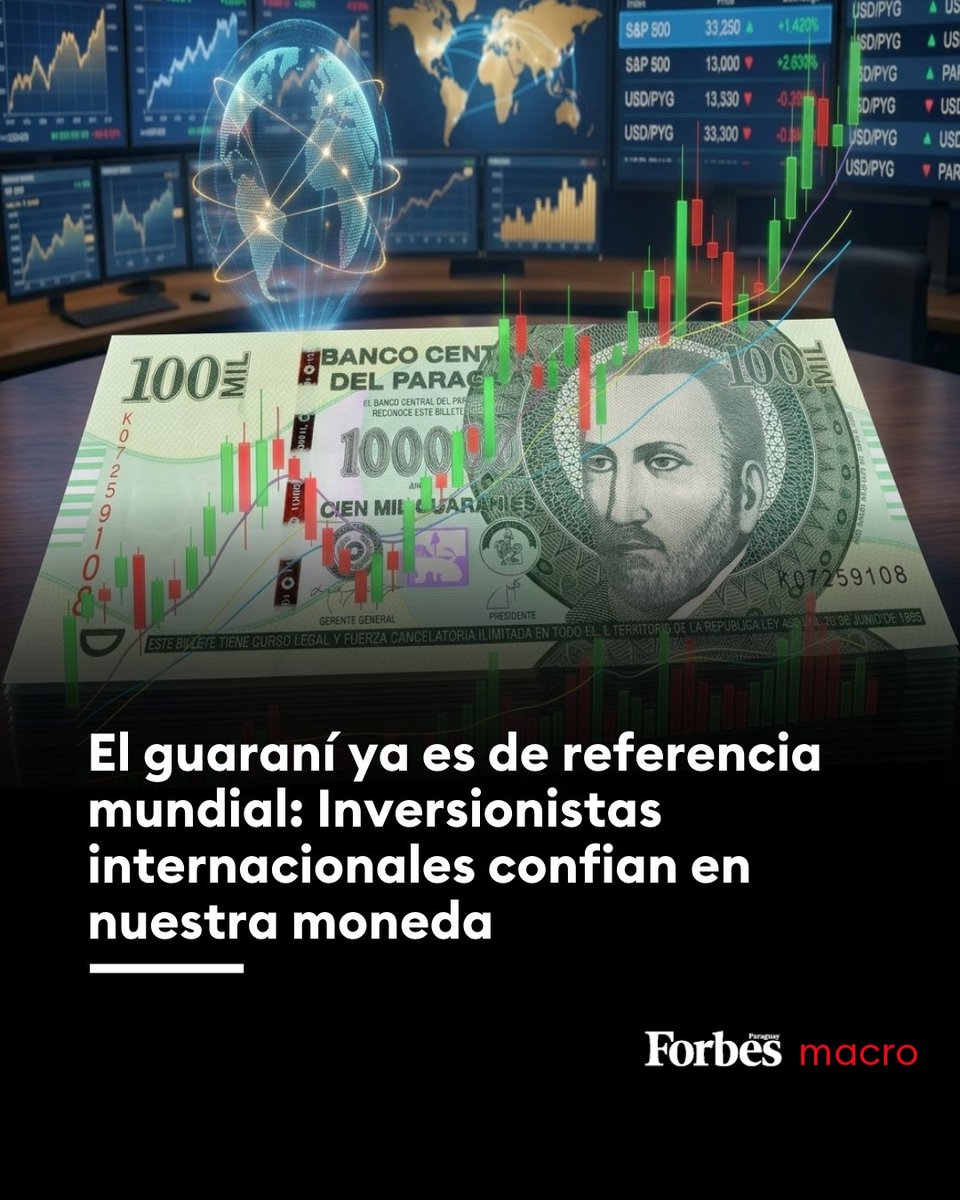 #MACROECONOMÍA | El guaraní ya es de referencia mundial: Inversionistas internacionales confían en nuestra moneda

📌Paraguay marcó un punto de inflexión en su historia económica en febrero de este año. Realizó, por primera vez, una emisión de bonos del tesoro por un valor de US$