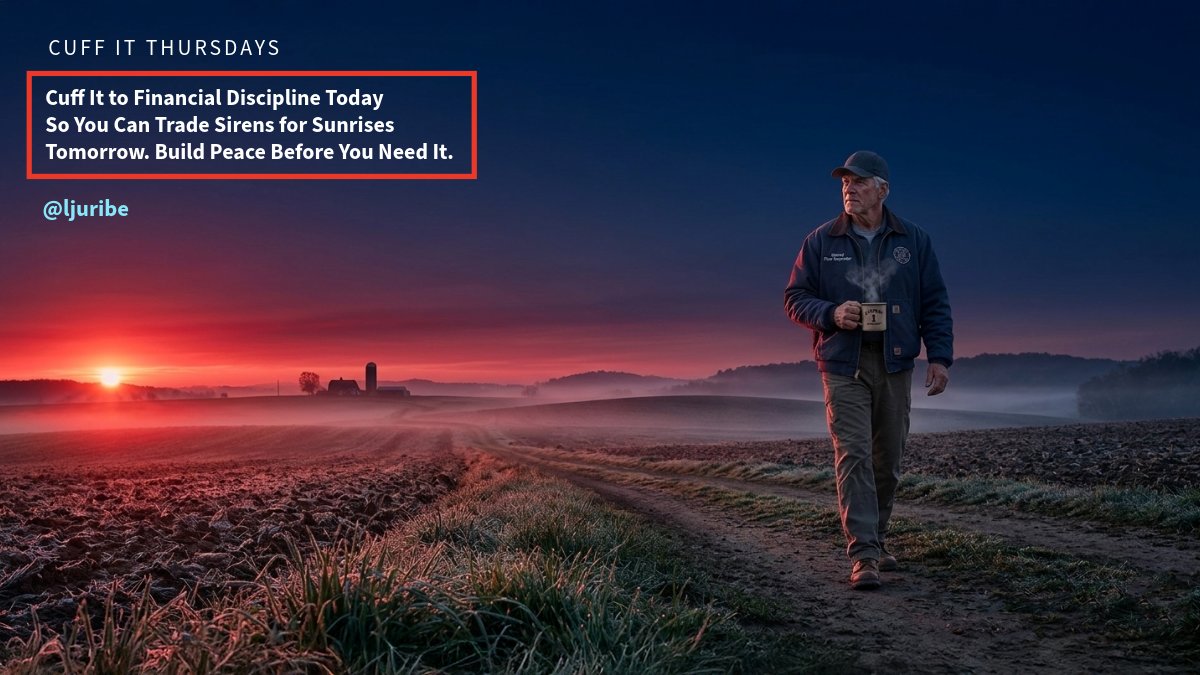 LenchoJUribe's tweet image. You’ve lived in high alert.
Your future should be calm, steady, and paid for.
Discipline today. Freedom tomorrow.

#CuffItThursdays #FirstResponderRetirement #FarmLifeDream #FinancialFreedom #WealthPlanning

Comment “PEACE” if this is your vision.