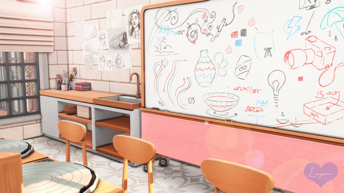 lazysimie's tweet photo. Small Townhouse Pottery 🎨🤍

♡ l Gallery ID: Lazysimie
♡ l No CC

#TheSims #TheSims4  #simsbuilds #BusinessesandHobbies #Nordhaven #ShowUsYourBuilds #ts4 @TheSims https://t.co/7Szdfb0CRz