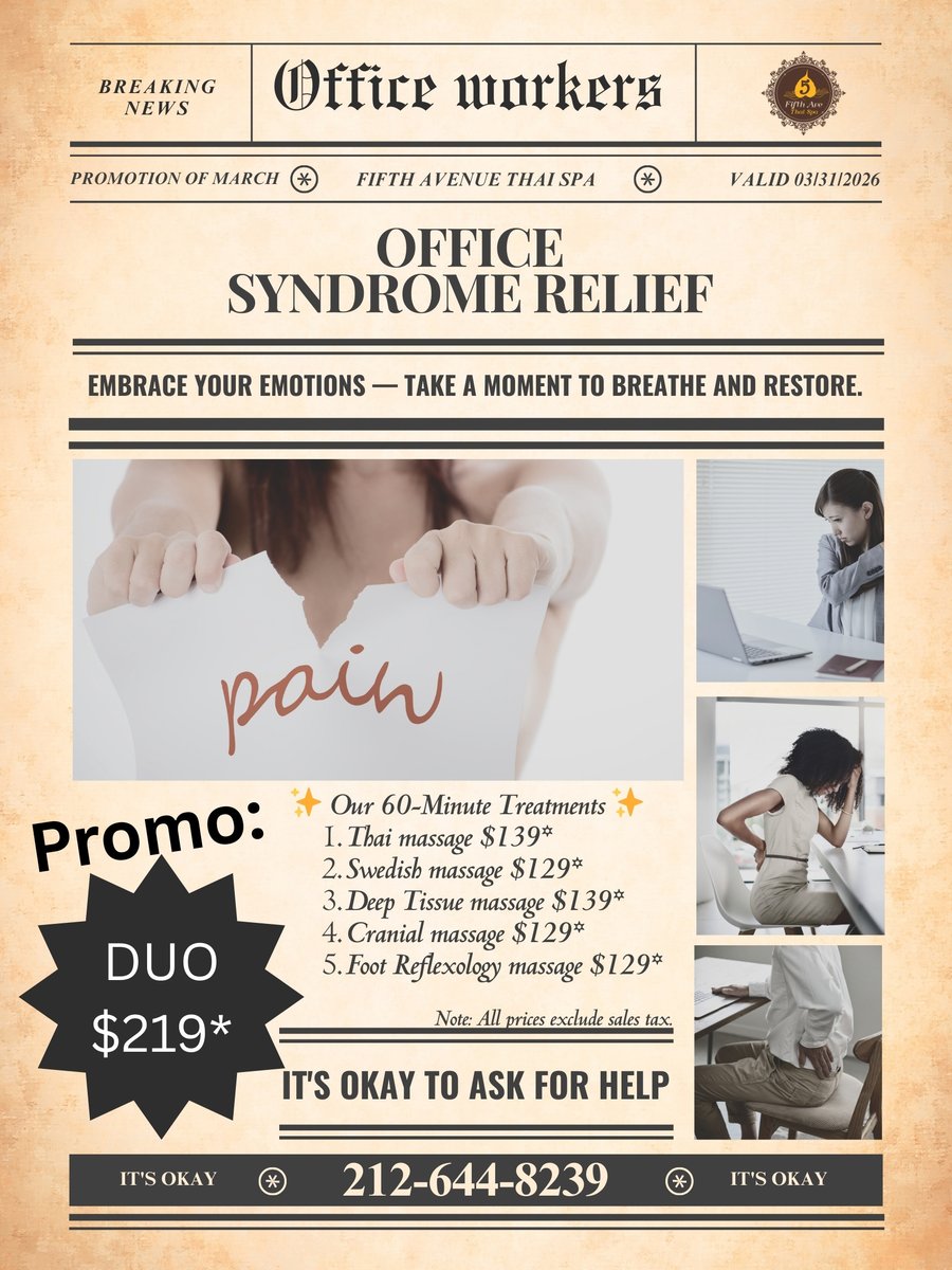 FifthAve ThaiSpa tweet media