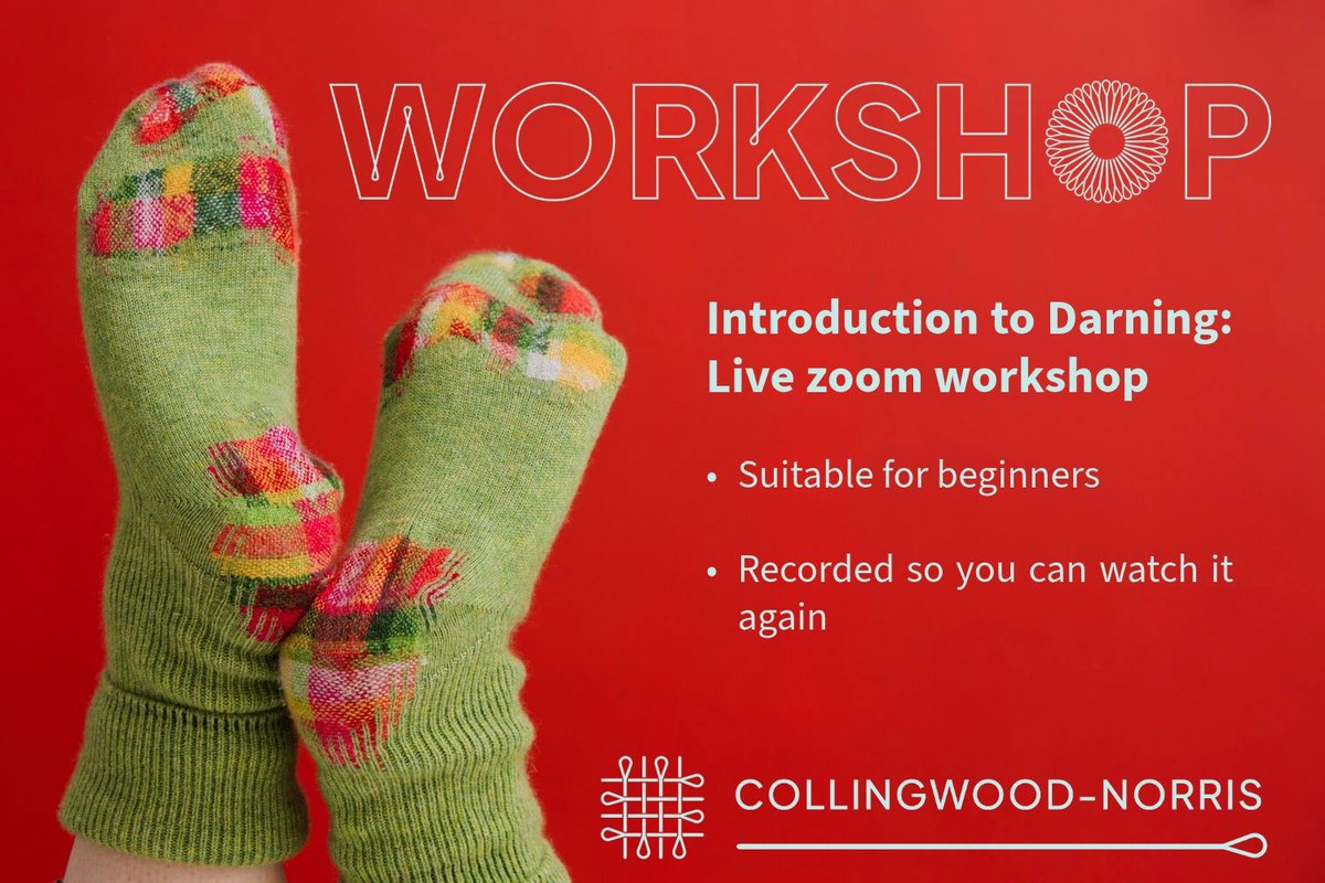 collingwoodnorr's tweet photo. Darning is such a useful skill- from small moth holes to huge elbow holes, darning can be used to repair them. Make it colourful and creative for a fun process! 

Book a workshop with me: 

https://t.co/Aq7EGOrTqr

#visiblemending #darning #repair #workshop #learnsomethingnew https://t.co/XzAc5BpjEU